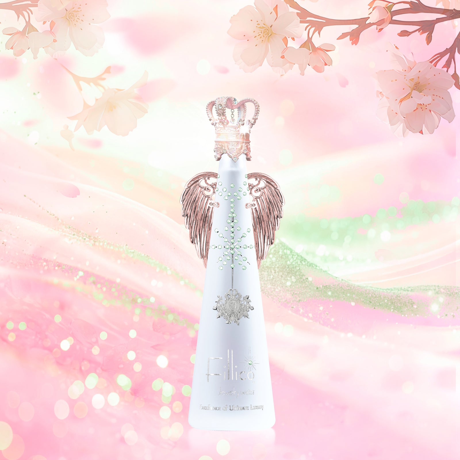 希少　Fillico フィリコ ハーバリウム　ラインストーン 王冠キャップ NEW Fillico(フィリコ)720ml＋クイーン（シルバー）キャップ