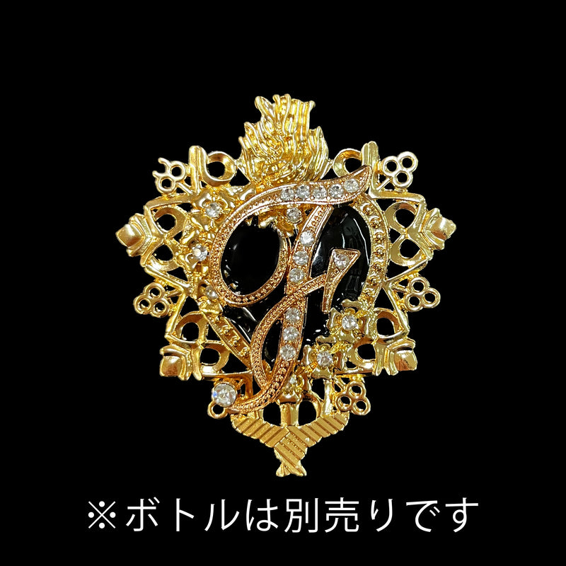 クリスタル・イニシャルサイン 〜シングル（1文字＋真ん中ハート