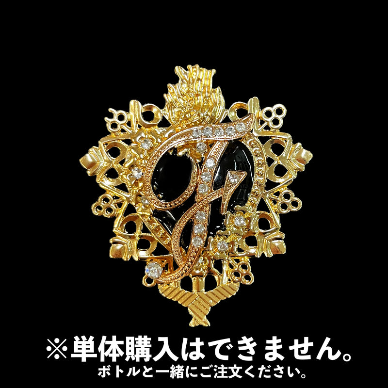 クリスタル・イニシャルサイン 〜シングル（1文字＋真ん中ハート